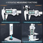 Kynup Digital Caliper 6 Inch Measuring Tool, Professional Stainless Steel - Image 5