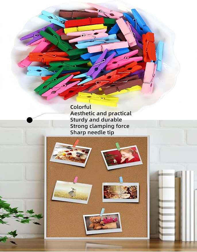 Push Pin with Wooden Clips - Image 4