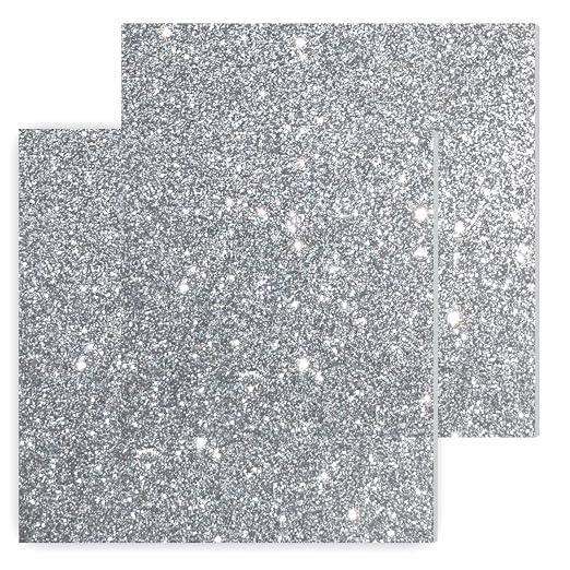 Glitter Acrylic Sheets, 1/8 in Thick, 2 Pack | 3mm Cast Sparkly Acrylic by FaeliKnise-BringFairytoLife