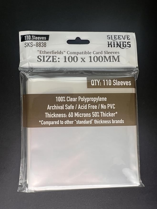 Sleeve Kings Etherfields Compatible Card Sleeves 100 X 100 mm - Image 2