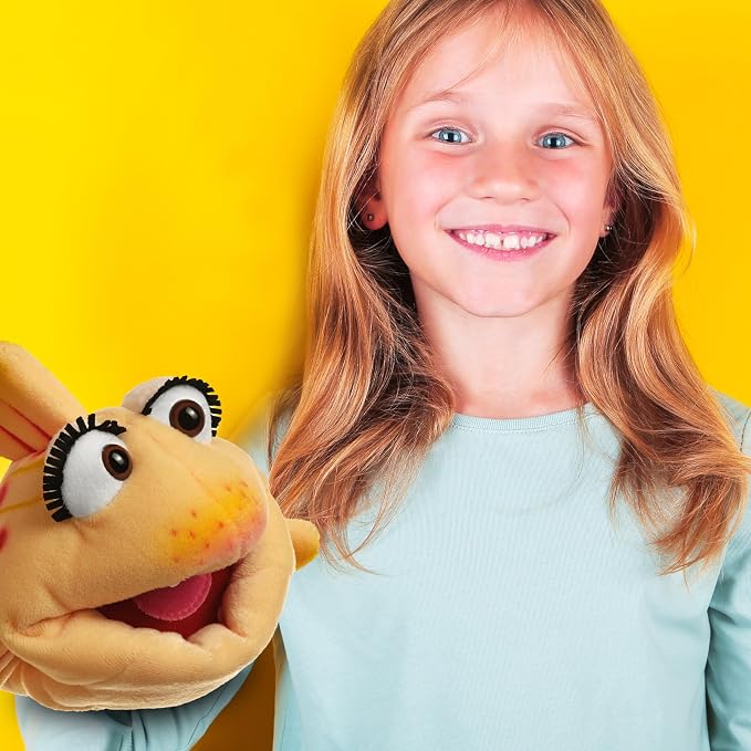Playful Minds - Living Puppets Lucy Fish Hand Puppet, 8 Inch Soft Plush Sea - Image 3