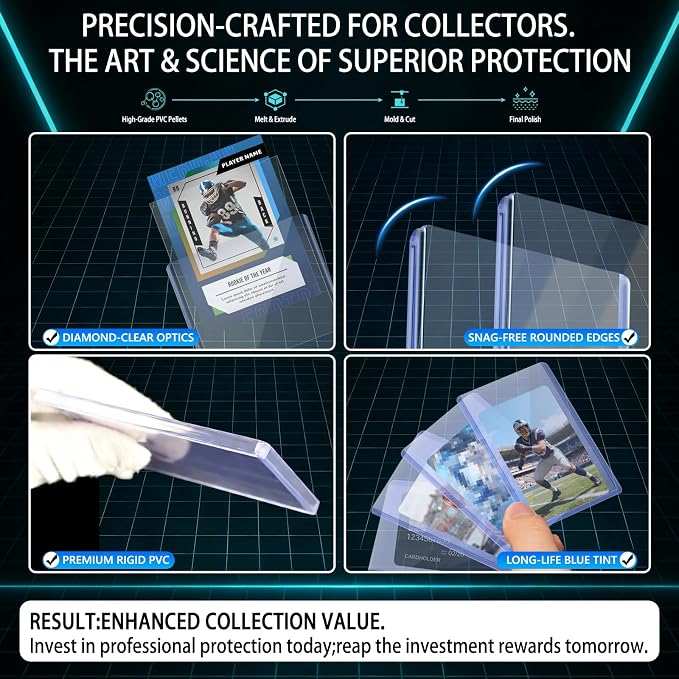DEDC 50 Top loaders and Soft Penny Sleeves Bundle, Baseball Sports Cards & - Image 3