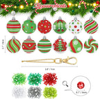 FRVCRS 12Pcs Christmas Diamond Art Keychains DIY Art Christmas Ornaments - Image 5