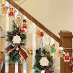 36PCS Wooden Christmas Ornaments to Paint, 12 Styles DIY Blank Unfinished Wood - Image 4
