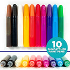 Horizon Group USA 10-Pack Suncatcher Art Pens – 10 Colors, 10ML Each – Kids’ - Image 2