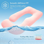 Cute Castle Cooling Cover Pregnancy Pillows, Soft U-Shape Maternity Pillow - Image 3