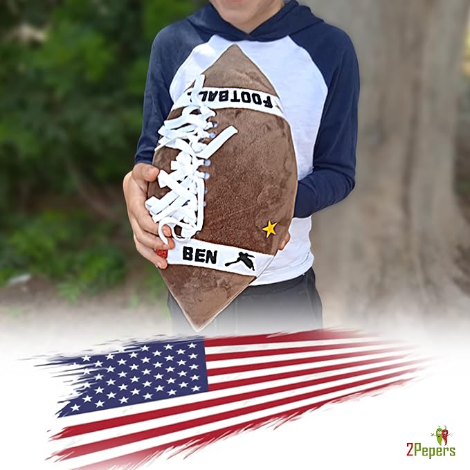 2Pepers Make Your Own American Football Pillow, Football Gifts - Image 2