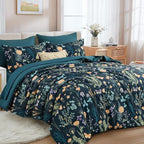 Yiran Blue Twin Comforter Set - Image 2