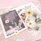50Pcs Dried Pressed Flowers Real Pressed Flowers Natural Dry Leaves Bulk Mixed - Image 3