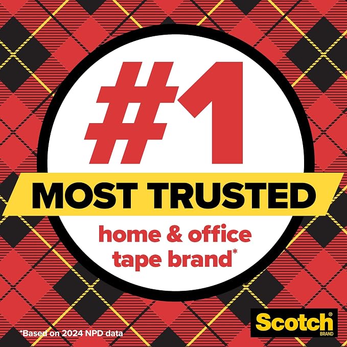 Scotch Super-Hold Tape, 2 Rolls, 3/4 x 600 Inches, Dispensered | Transparent - Image 3