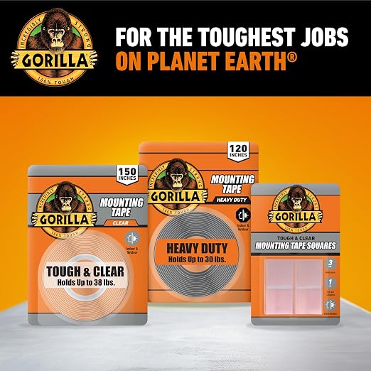 GORILLA Heavy Duty Double Sided Mounting Tape - Image 9