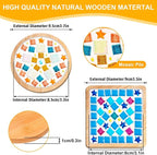 Xavbrysw 4 Sets DIY Glass Mosaic Tiles - Image 3
