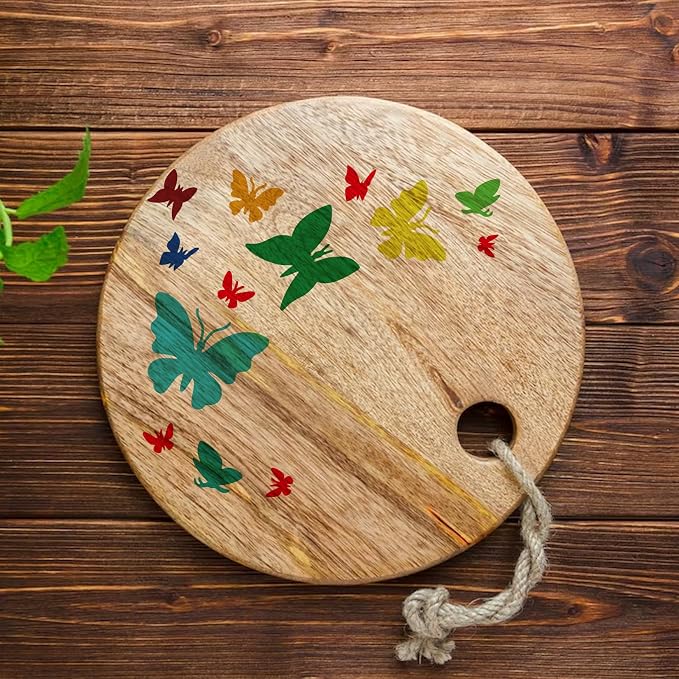 12 Pieces Butterfly Stencil Reusable Flying Butterfly Template Plastic Nature - Image 6