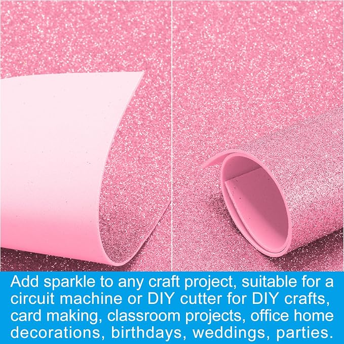 PATIKIL 20 Sheets 2mm Glitter Foam Sheet - Image 5