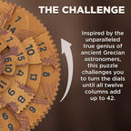 Project Genius Grecian Computer Mechanical Math Puzzle, Wooden Brainteaser Gift - Image 5