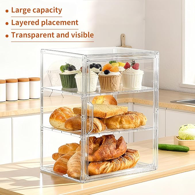 SANKEU Pastry Display Case, Bread Box - Image 6