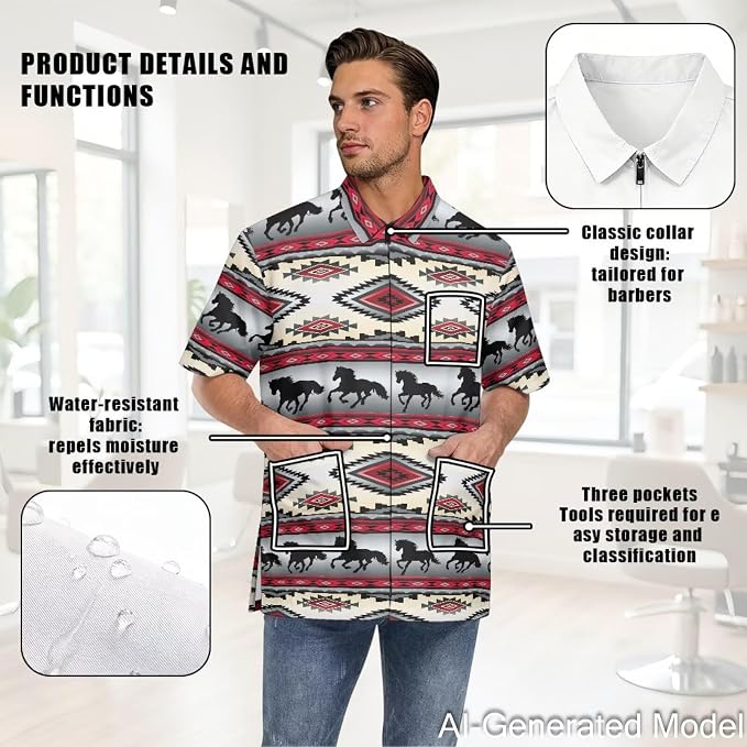Professional Grooming Smock Unisex, Water Resistant Anti-Static | Hairdresser - Image 5