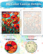 TOCARE Stained Glass Paint by Numbers Kit - Image 2