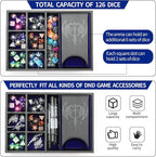 Grajar 3 in 1 Dice Tray with Lid, Portable Dice Box Storage - Image 2
