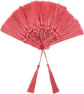 VAPKER 100 Pieces Light Coral Color 13cm/5-Inch Silky Handmade Soft Tassels by VAPKER
