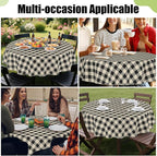 Smiry Oval Table Cloth, Waterproof Vinyl Tablecloth - Image 6