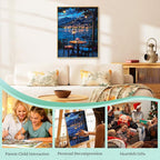 Paint by Numbers Kit for Adults, Night DIY Acrylic Painting Kit, 16x20 Inch | - Image 7