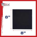 U.S. Art Supply 8 X 8 Inch Black Art Canvas Board Panels 6 Pack - Image 3