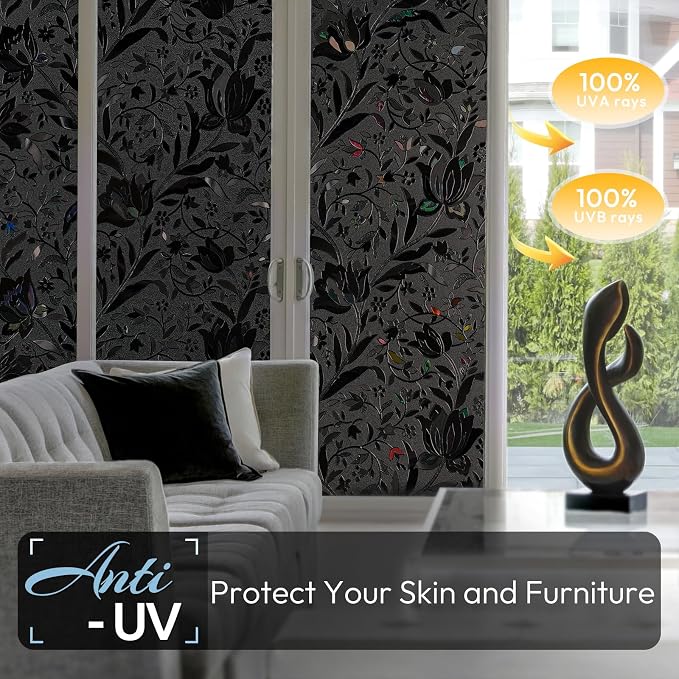 rabbitgoo Total Blackout Window Film, 23.6" x 118.1" | Sun Blocking Light - Image 3