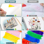 12 Pack Sketch Book, 8.5 x 11Inch Sketchbook, 68lb/100gsm Top Spiral Bound - Image 5
