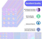 36 Sheets Holographic Laminate Sheets 8.5x11 Inch Self Adhesive 6 Patterns | - Image 2