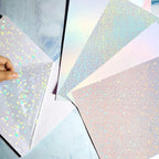 Clabby 36 Sheets Holographic Sticker Paper A4 Vinyl Holographic Laminate Sheets - Image 7
