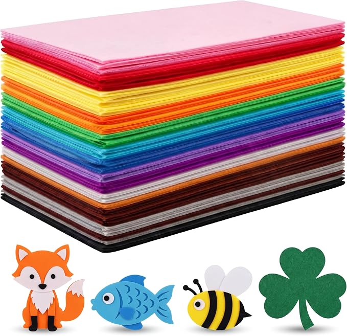Reginary 120 Pcs 10 x 16 Inch Felt Sheets Bulk by Reginary
