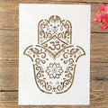 TIAMECH A4 Reusable Mandala Hand Stencil by TIAMECH