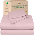 California Design Den 100% Organic Cotton Sheets King Size Deep Pocket Set by CaliforniaDesignDen
