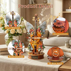 3D Puzzles for Adults, Wooden Model Kits-Music Box, DIY Mechanical Musical - Image 3