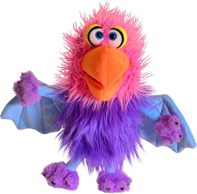 Playful Minds – Living Puppets Sheri Bird Hand Puppet – 13-Inch Colorful Plush by PlayfulMinds-Toys