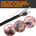 Split Braided Sleeve Cable Management Wire Loom Cord Covers - Image 7