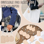 Landical 20 Pcs Leather Keychain Blank Craft Kit PU Leather Key Swivel Hook - Image 2