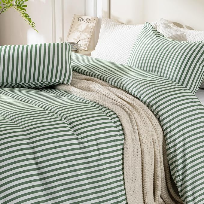ROSE&RISY King Duvet Cover Set, 3 Pieces Soft Bedding Set, Breathable and - Image 4