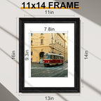 Vittanly 11x14 Picture Frames Set of 2, Ornate Vintage Photo Frame - Image 5