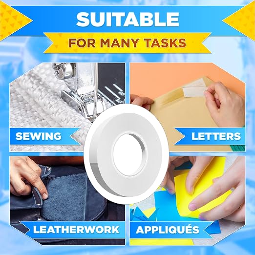 Basting Tape for Sewing 0.6 In x 60 Yd – Transparent Thin Acrylic Double Sided - Image 5