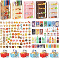 170Pcs Miniature Supermarket Shelves Furniture Model Doll House Store Storage by kapeiluo