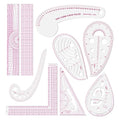 Clear Metric Sewing Rulers, French Curve Sewing Rulers Set, Sewing Tools by LINXIAO