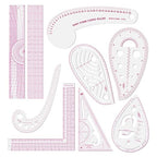 Clear Metric Sewing Rulers, French Curve Sewing Rulers Set, Sewing Tools by LINXIAO