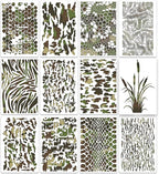 Camo Stencil 12inch Large Camouflage Stencils by SUNVERSE