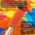 Bates- Foam Paint Brushes with Wood Handle, 1 Inch, 26 Pack, Sponge Brushes - Image 3