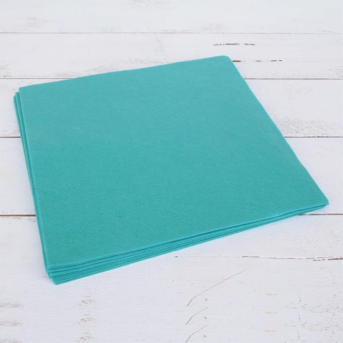 Threadart Teal Premium Felt Sheets by ThreadArt