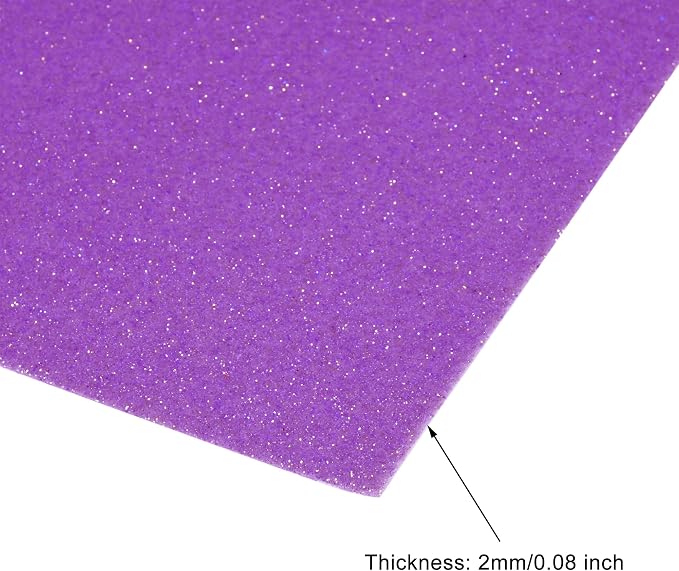 uxcell Purple Shiny EVA Foam Sheets 11 x 8 Inch 2mm Thick - Image 3