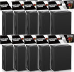 1000 Pcs Black Card Sleeves Toploaders by Kitoyz
