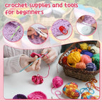 Aeelike Learn to Crochet Kits for Beginner, Crochet Starter Kit - Image 4